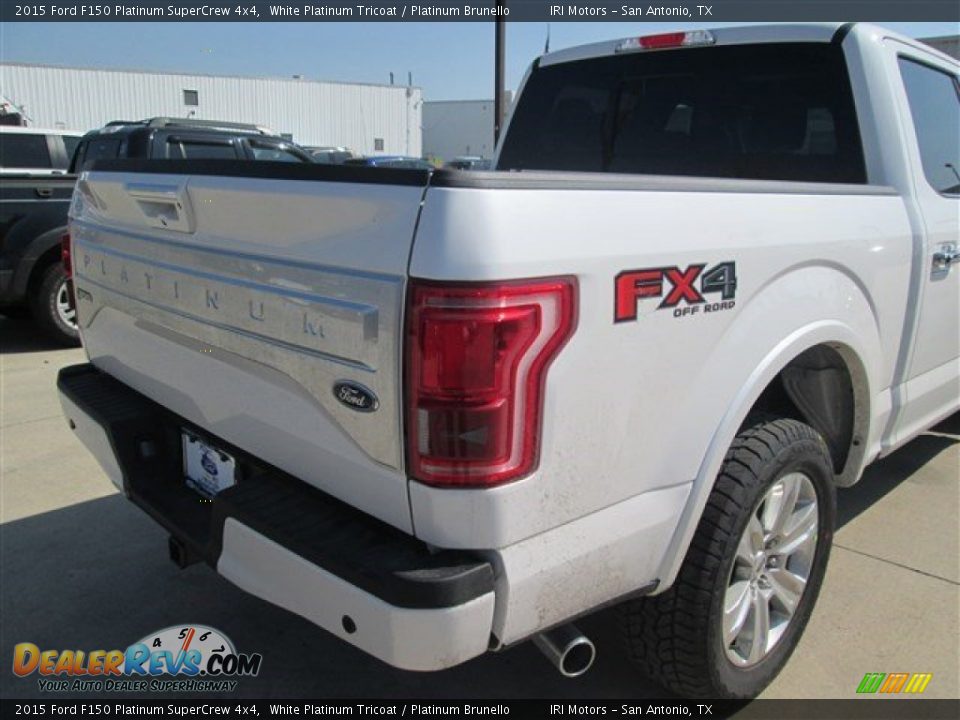 2015 Ford F150 Platinum SuperCrew 4x4 White Platinum Tricoat / Platinum Brunello Photo #3