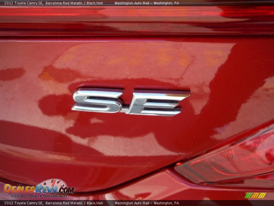 2012 Toyota Camry SE Barcelona Red Metallic / Black/Ash Photo #10