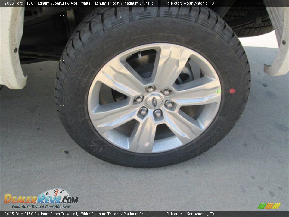 2015 Ford F150 Platinum SuperCrew 4x4 White Platinum Tricoat / Platinum Brunello Photo #7