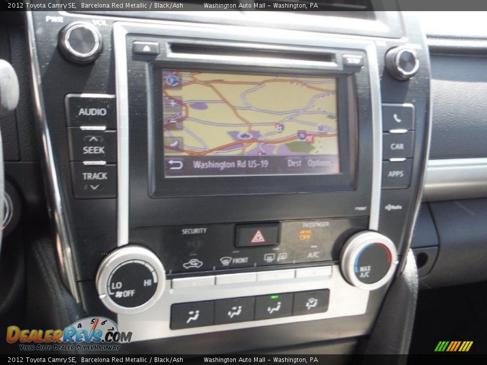 2012 Toyota Camry SE Barcelona Red Metallic / Black/Ash Photo #14