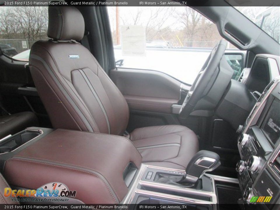 Front Seat of 2015 Ford F150 Platinum SuperCrew Photo #9