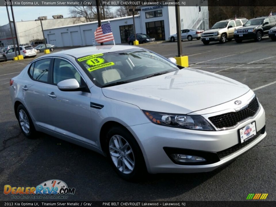 2013 Kia Optima LX Titanium Silver Metallic / Gray Photo #3