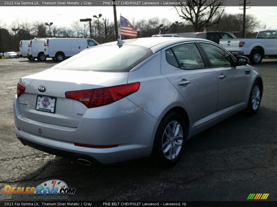 2013 Kia Optima LX Titanium Silver Metallic / Gray Photo #7