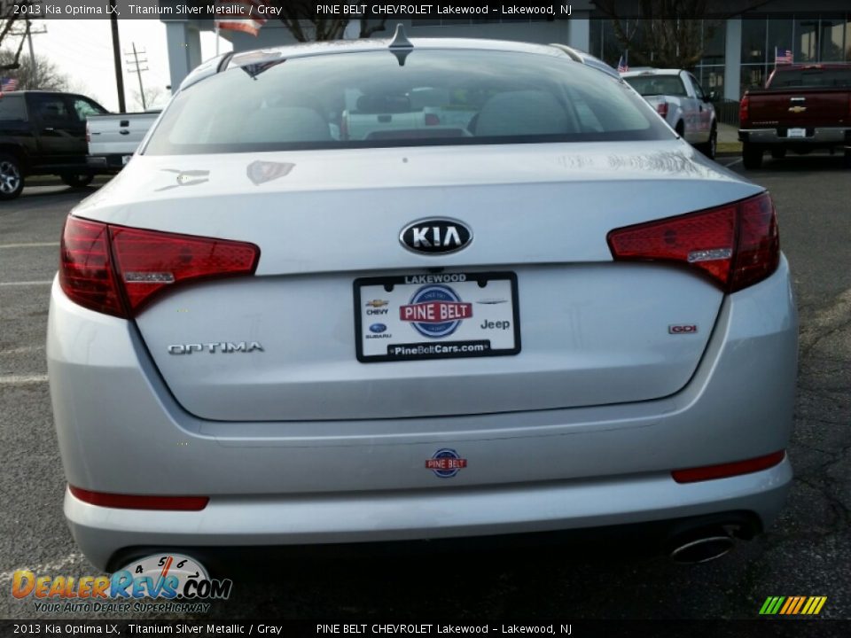 2013 Kia Optima LX Titanium Silver Metallic / Gray Photo #8