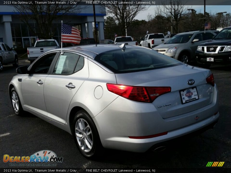 2013 Kia Optima LX Titanium Silver Metallic / Gray Photo #9