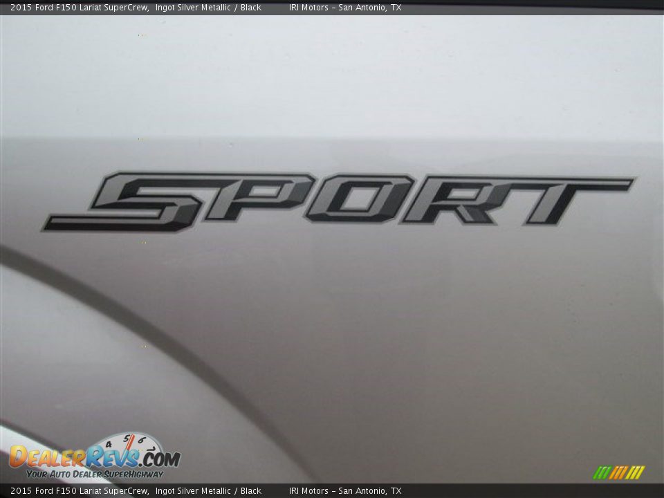 2015 Ford F150 Lariat SuperCrew Ingot Silver Metallic / Black Photo #10