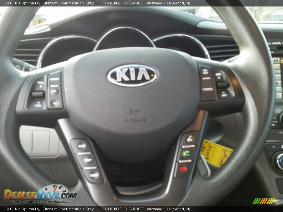 2013 Kia Optima LX Titanium Silver Metallic / Gray Photo #13