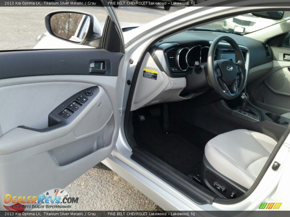 2013 Kia Optima LX Titanium Silver Metallic / Gray Photo #15
