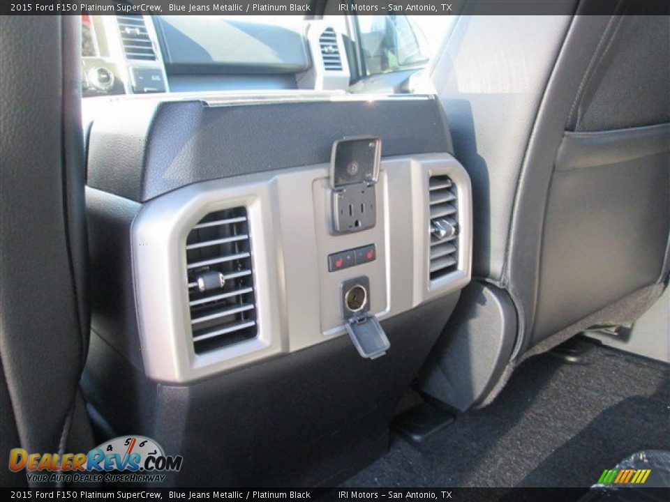 2015 Ford F150 Platinum SuperCrew Blue Jeans Metallic / Platinum Black Photo #16