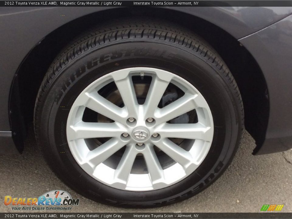 2012 Toyota Venza XLE AWD Magnetic Gray Metallic / Light Gray Photo #22