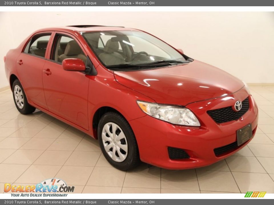 2010 Toyota Corolla S Barcelona Red Metallic / Bisque Photo #1