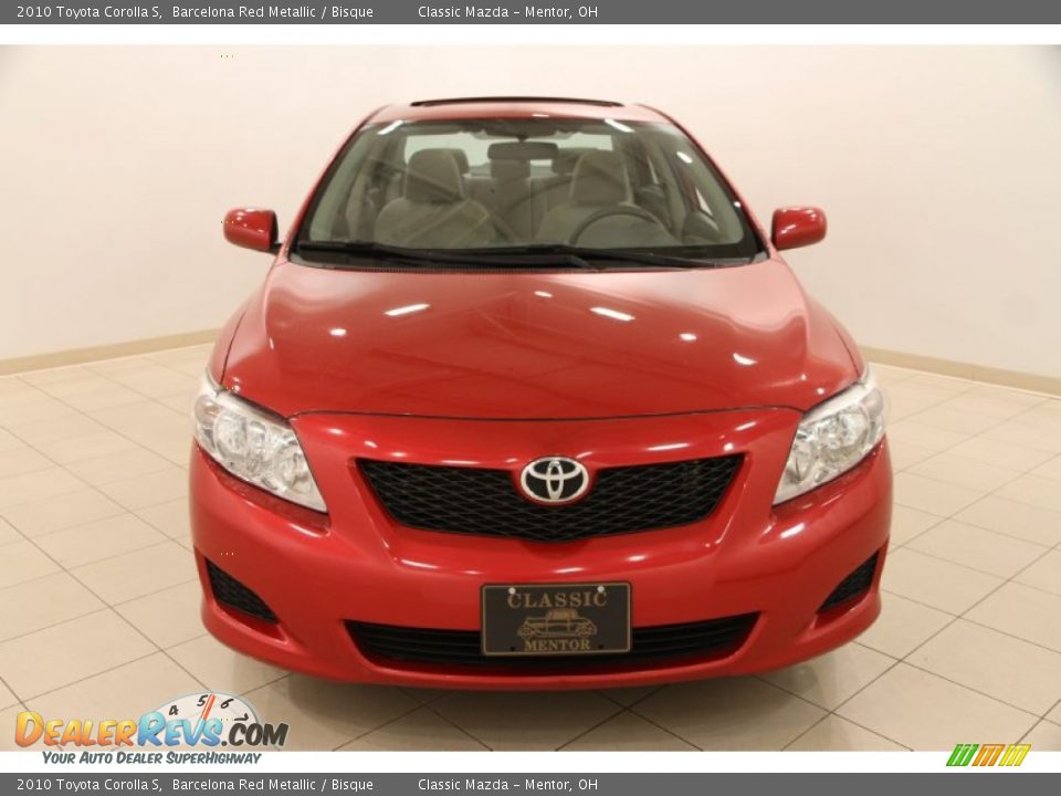 2010 Toyota Corolla S Barcelona Red Metallic / Bisque Photo #2