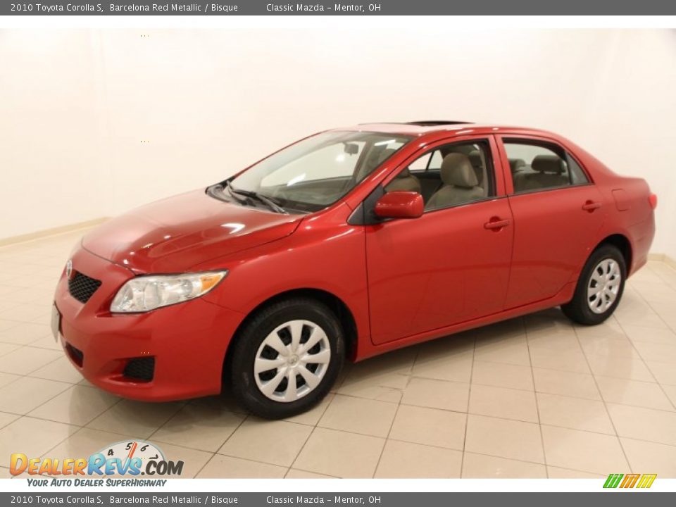 2010 Toyota Corolla S Barcelona Red Metallic / Bisque Photo #3
