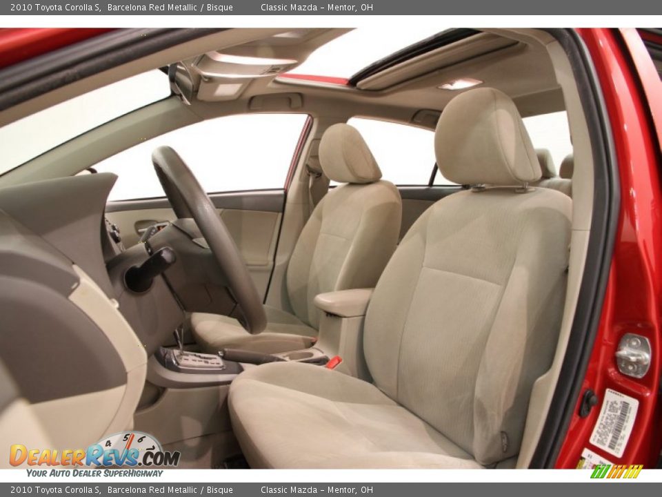 2010 Toyota Corolla S Barcelona Red Metallic / Bisque Photo #5