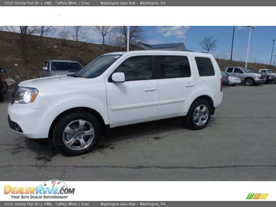 2015 Honda Pilot EX-L 4WD Taffeta White / Gray Photo #2