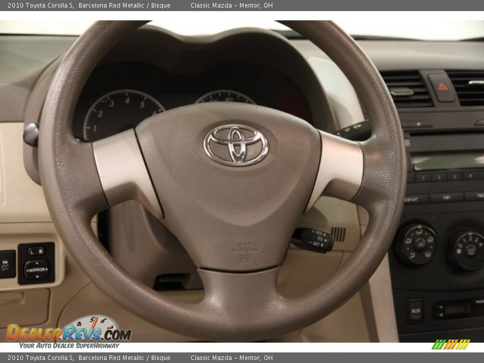 2010 Toyota Corolla S Barcelona Red Metallic / Bisque Photo #6