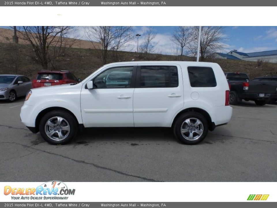 2015 Honda Pilot EX-L 4WD Taffeta White / Gray Photo #3