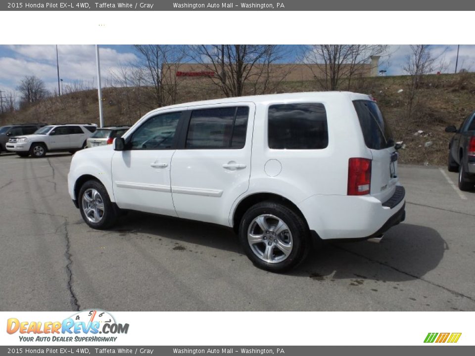 2015 Honda Pilot EX-L 4WD Taffeta White / Gray Photo #4