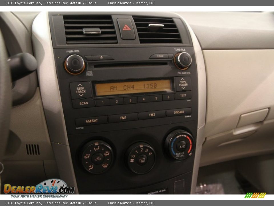 2010 Toyota Corolla S Barcelona Red Metallic / Bisque Photo #8
