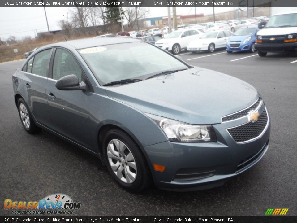2012 Chevrolet Cruze LS Blue Granite Metallic / Jet Black/Medium Titanium Photo #5