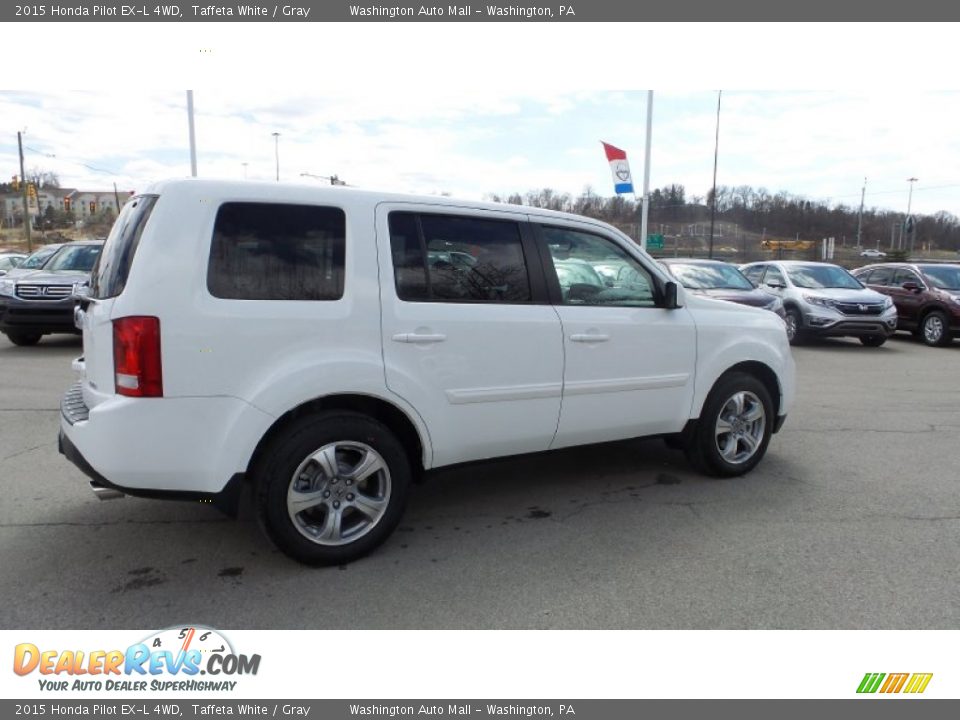 2015 Honda Pilot EX-L 4WD Taffeta White / Gray Photo #6
