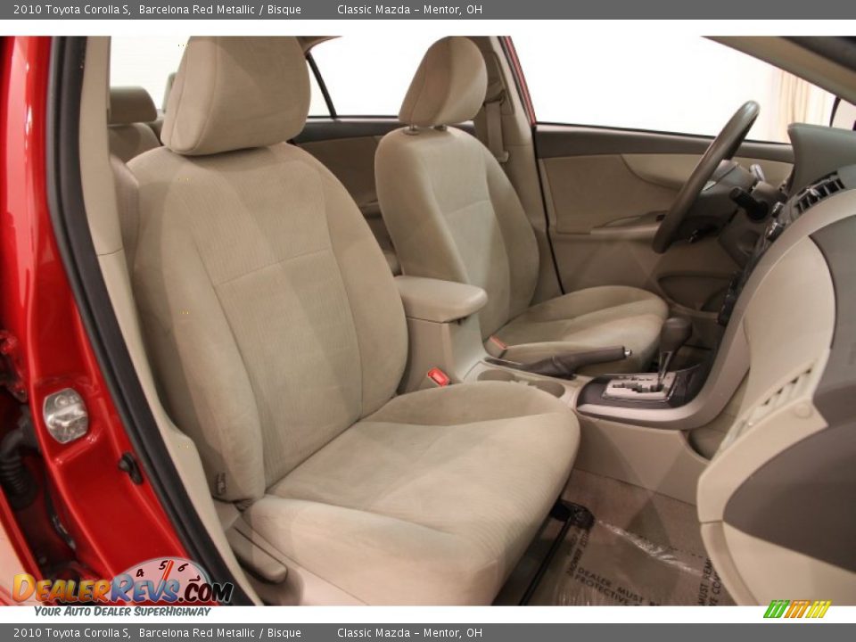 2010 Toyota Corolla S Barcelona Red Metallic / Bisque Photo #10