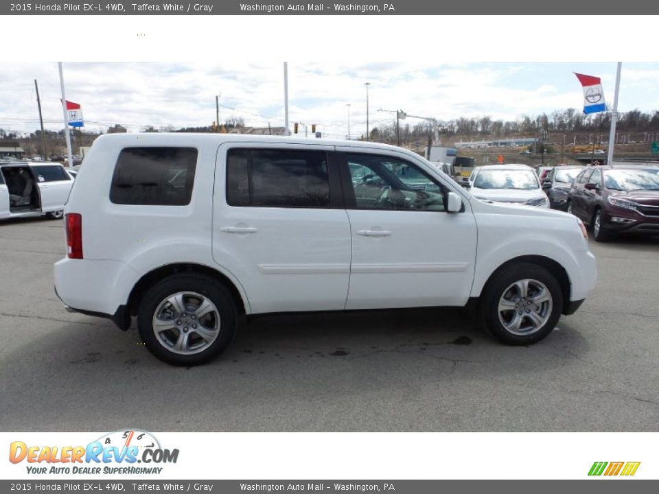 2015 Honda Pilot EX-L 4WD Taffeta White / Gray Photo #7