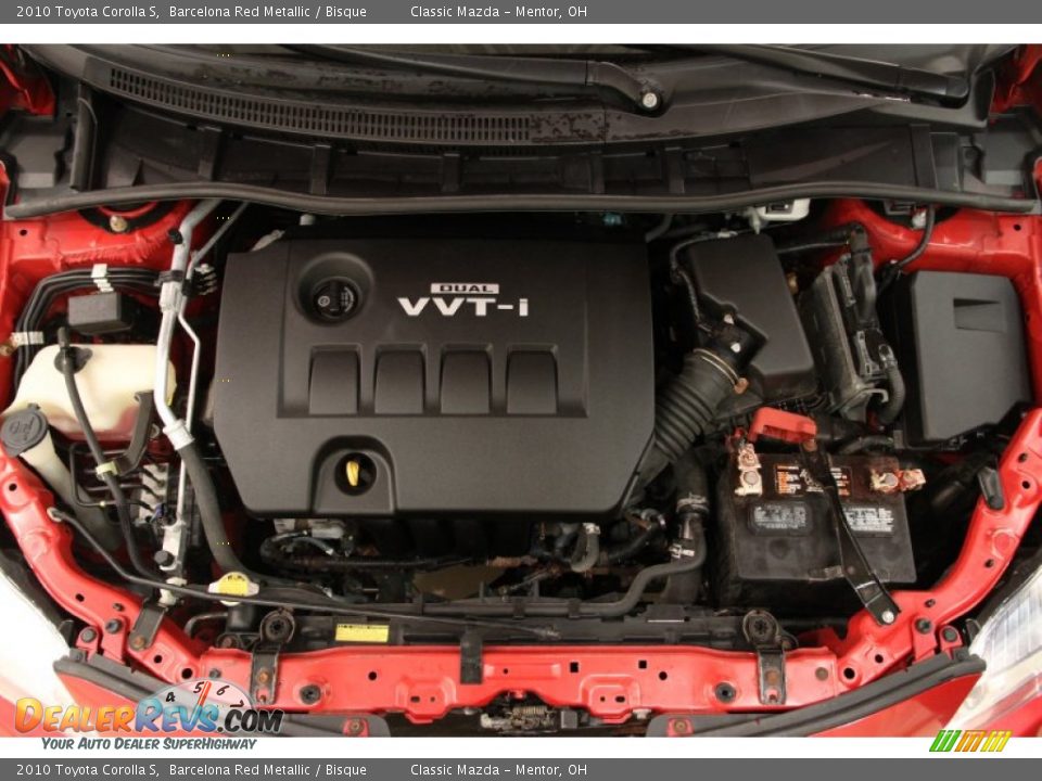 2010 Toyota Corolla S Barcelona Red Metallic / Bisque Photo #12