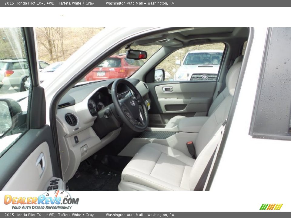 2015 Honda Pilot EX-L 4WD Taffeta White / Gray Photo #9