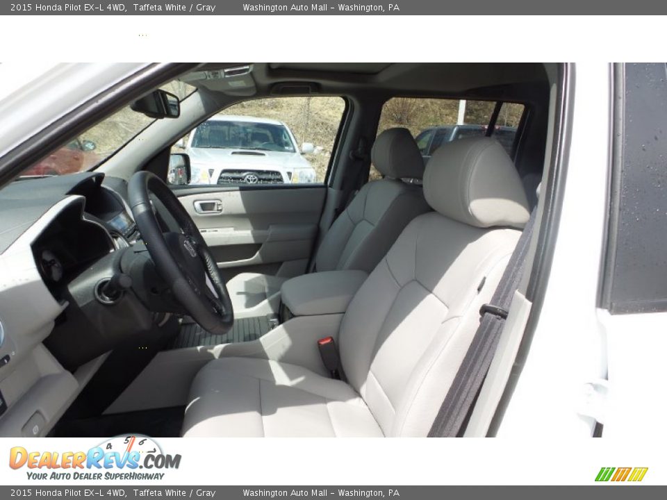 2015 Honda Pilot EX-L 4WD Taffeta White / Gray Photo #10
