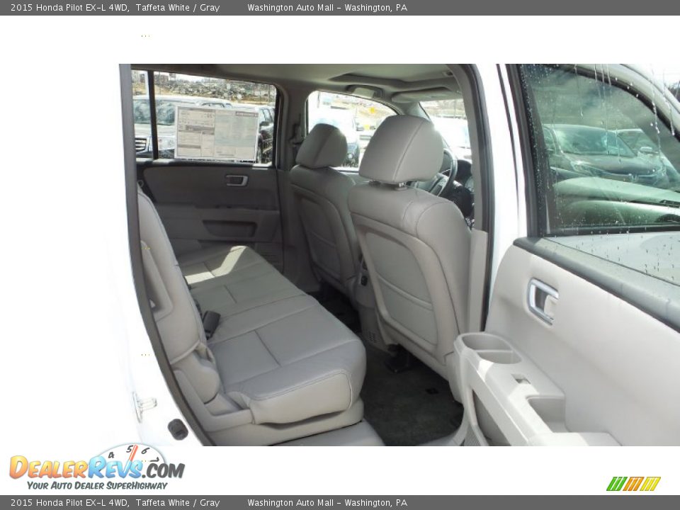 2015 Honda Pilot EX-L 4WD Taffeta White / Gray Photo #14