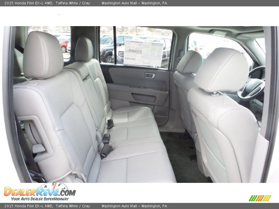 2015 Honda Pilot EX-L 4WD Taffeta White / Gray Photo #15