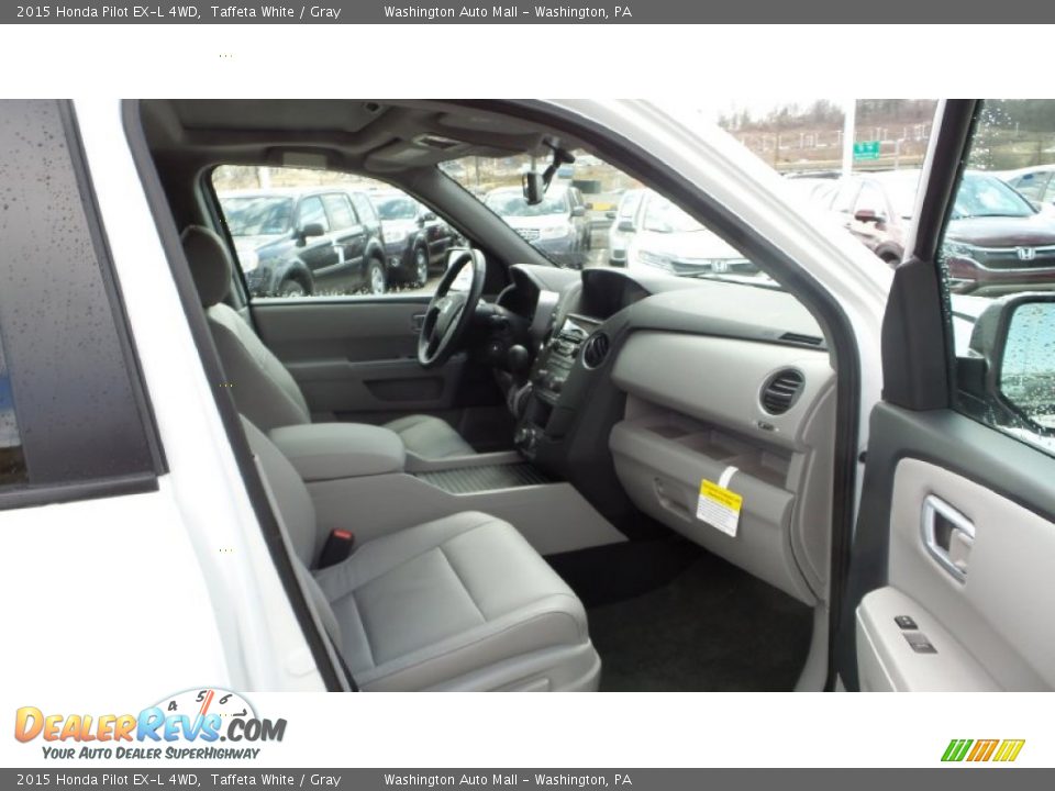 2015 Honda Pilot EX-L 4WD Taffeta White / Gray Photo #16