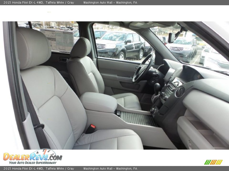 2015 Honda Pilot EX-L 4WD Taffeta White / Gray Photo #17