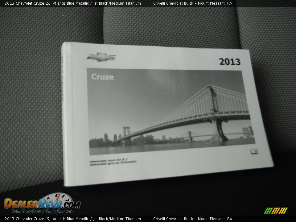 2013 Chevrolet Cruze LS Atlantis Blue Metallic / Jet Black/Medium Titanium Photo #27