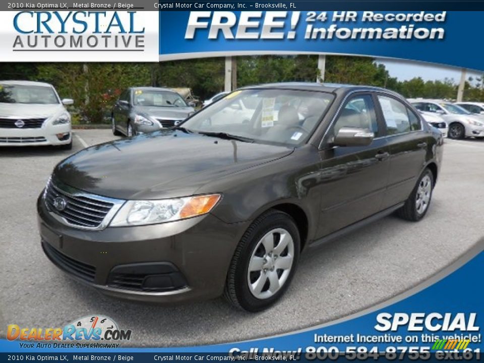 2010 Kia Optima LX Metal Bronze / Beige Photo #1