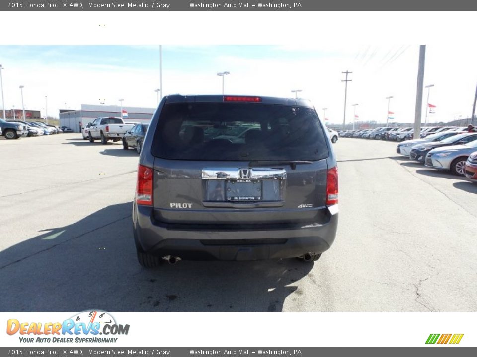 2015 Honda Pilot LX 4WD Modern Steel Metallic / Gray Photo #5