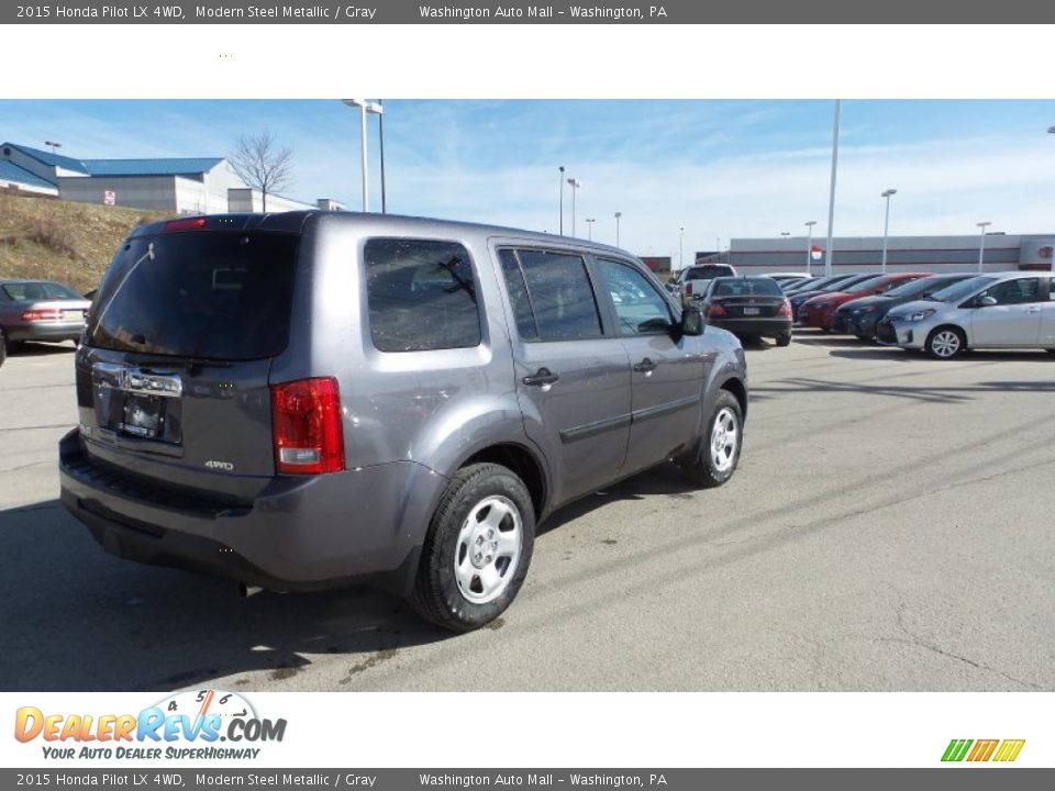 2015 Honda Pilot LX 4WD Modern Steel Metallic / Gray Photo #6
