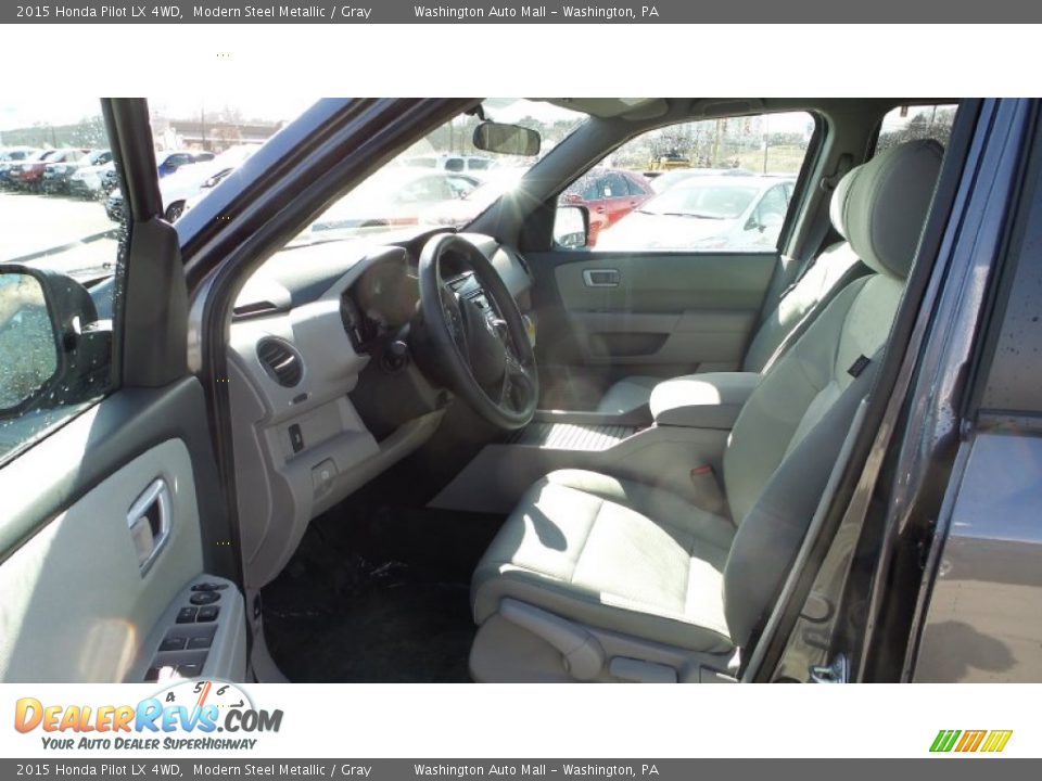 2015 Honda Pilot LX 4WD Modern Steel Metallic / Gray Photo #9