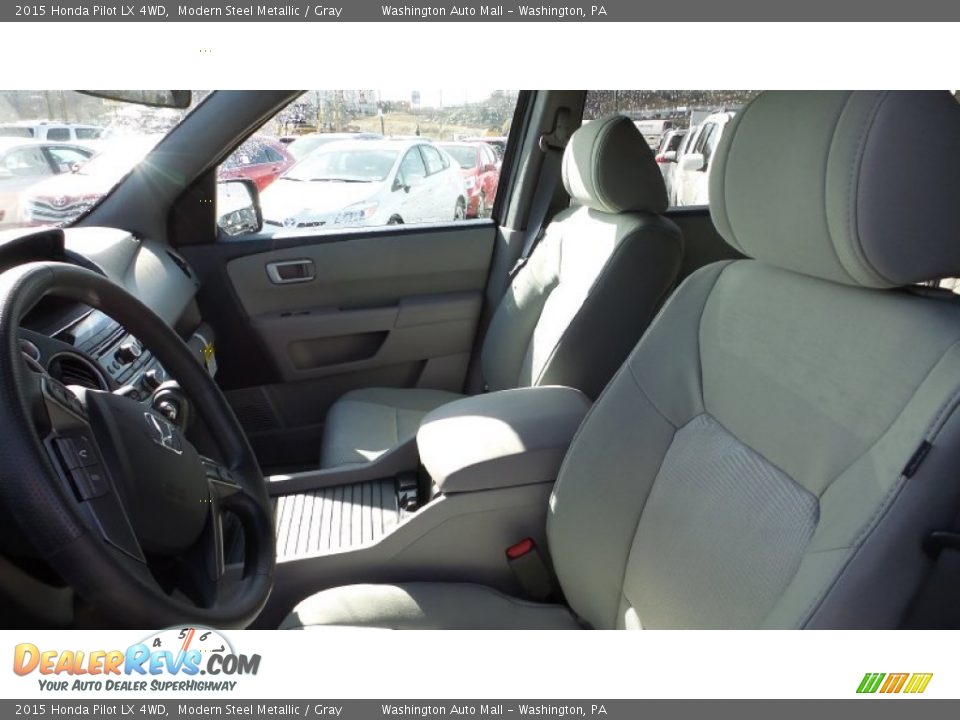 2015 Honda Pilot LX 4WD Modern Steel Metallic / Gray Photo #10