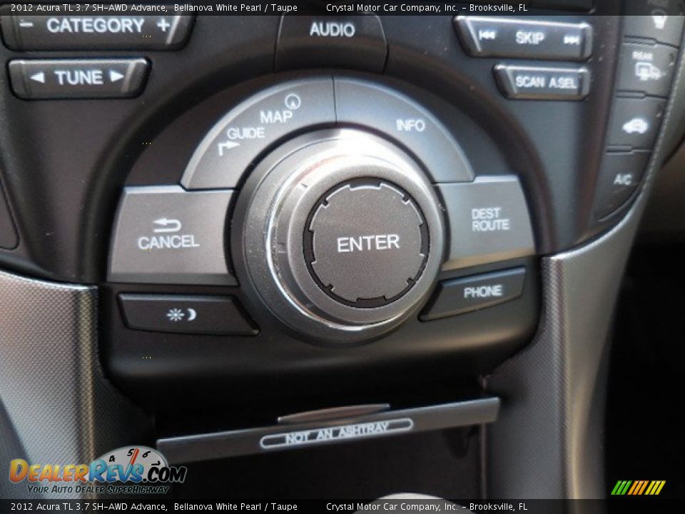 2012 Acura TL 3.7 SH-AWD Advance Bellanova White Pearl / Taupe Photo #21