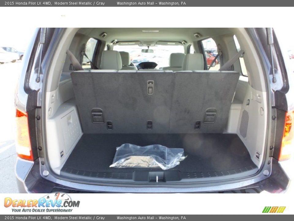 2015 Honda Pilot LX 4WD Modern Steel Metallic / Gray Photo #14