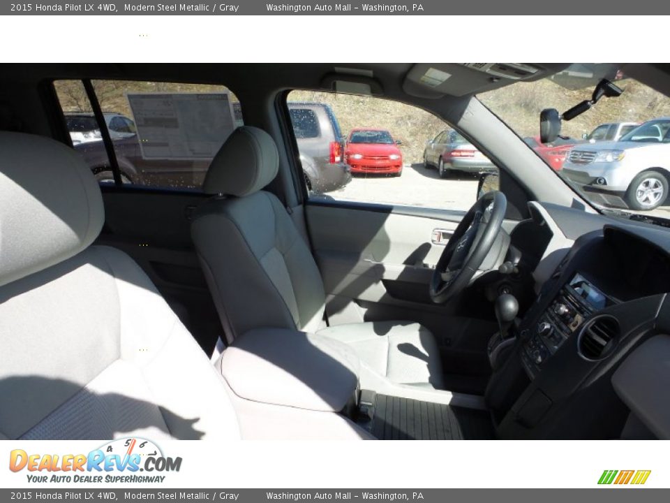 2015 Honda Pilot LX 4WD Modern Steel Metallic / Gray Photo #18
