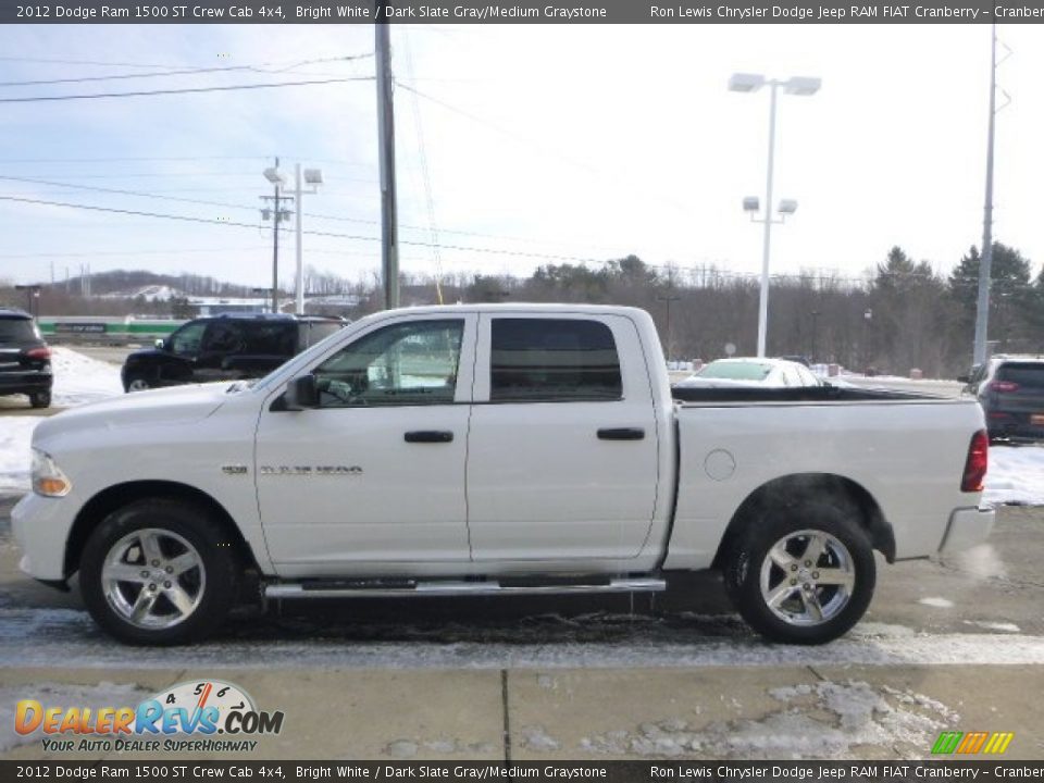 2012 Dodge Ram 1500 ST Crew Cab 4x4 Bright White / Dark Slate Gray/Medium Graystone Photo #5