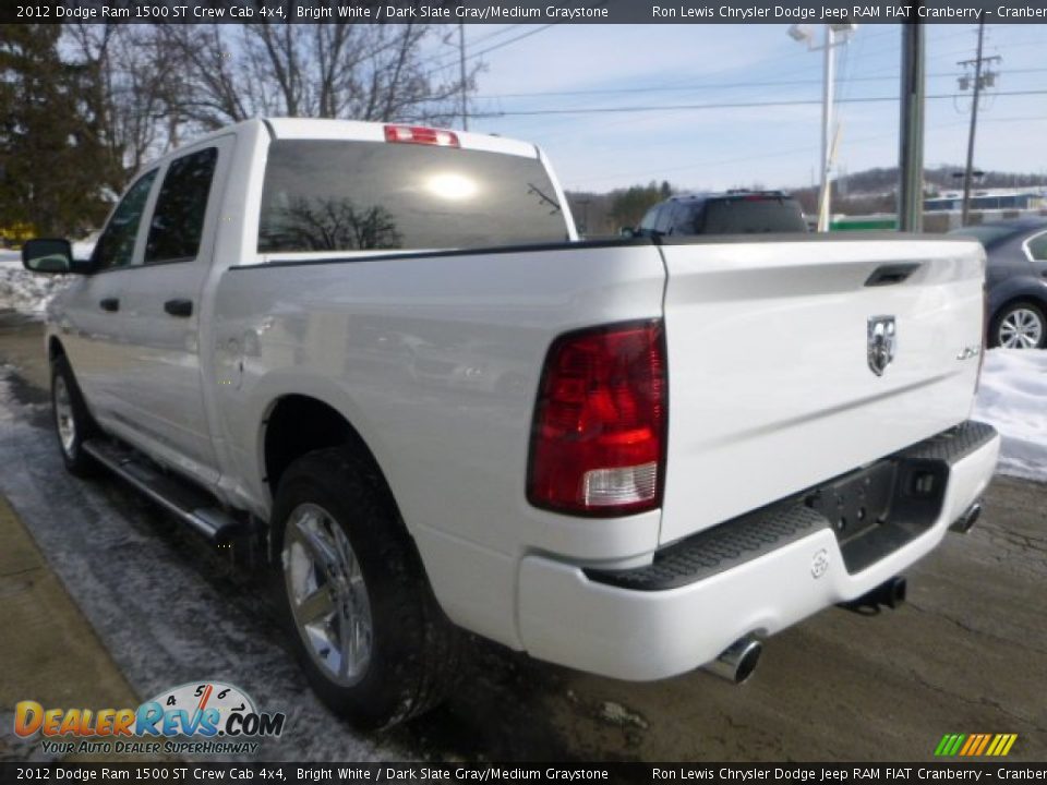 2012 Dodge Ram 1500 ST Crew Cab 4x4 Bright White / Dark Slate Gray/Medium Graystone Photo #7