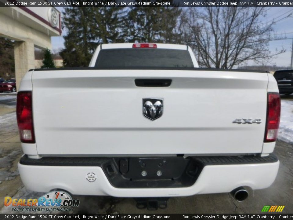 2012 Dodge Ram 1500 ST Crew Cab 4x4 Bright White / Dark Slate Gray/Medium Graystone Photo #8