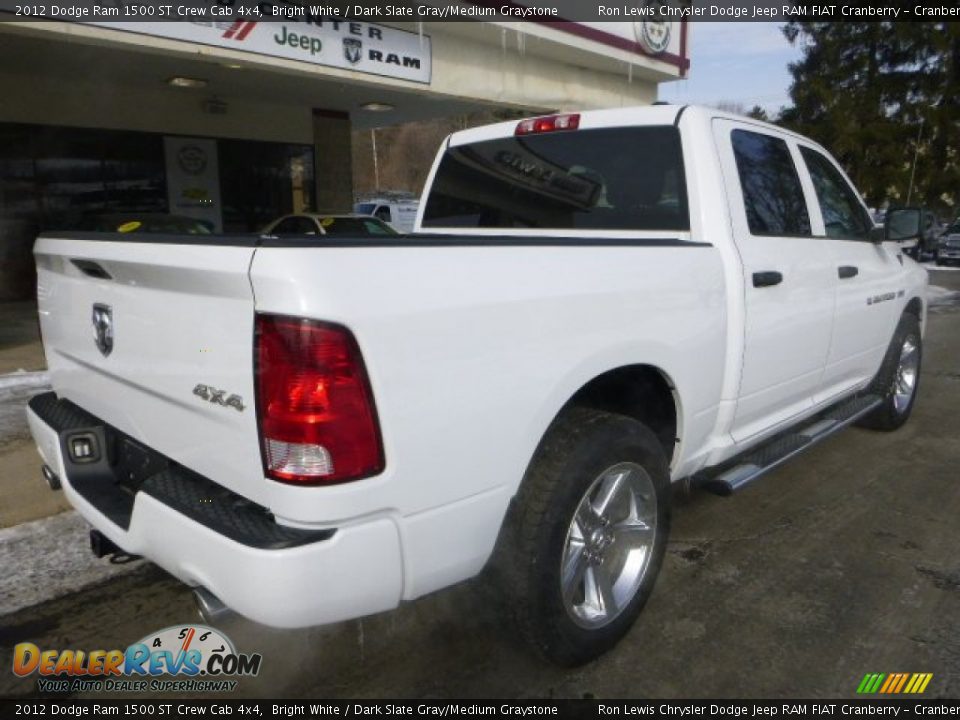 2012 Dodge Ram 1500 ST Crew Cab 4x4 Bright White / Dark Slate Gray/Medium Graystone Photo #9