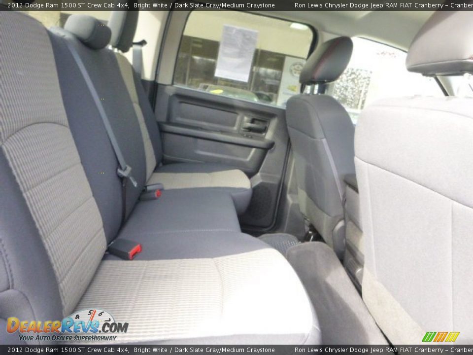 2012 Dodge Ram 1500 ST Crew Cab 4x4 Bright White / Dark Slate Gray/Medium Graystone Photo #10