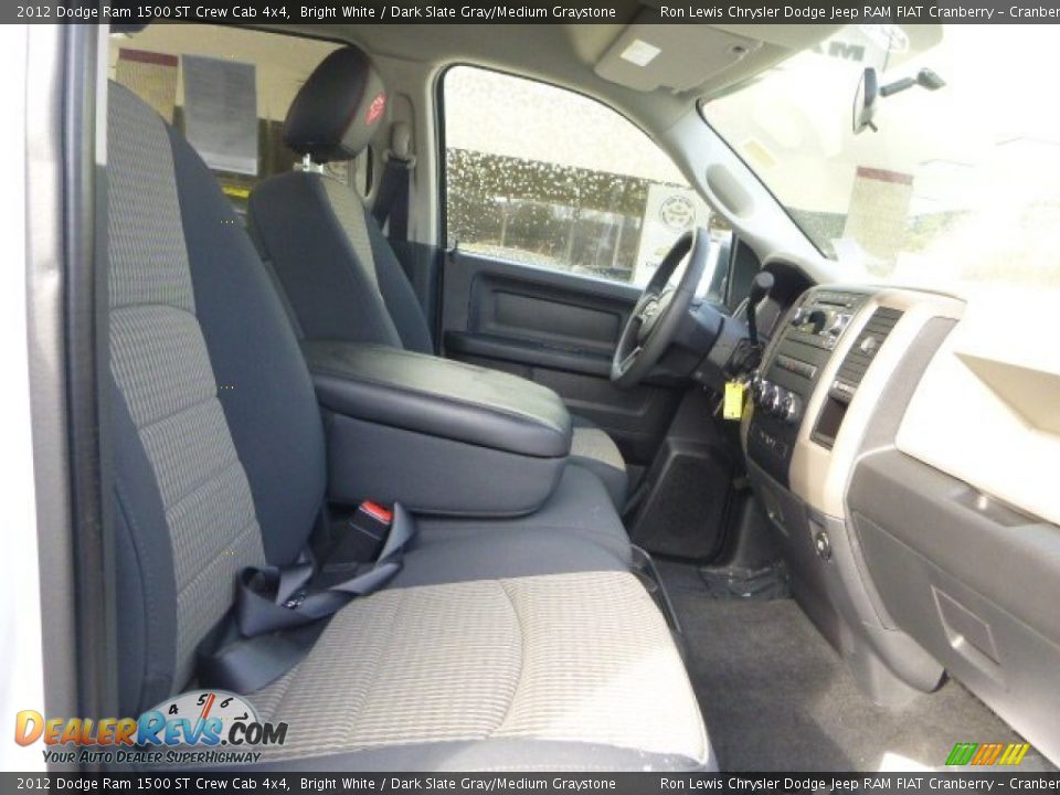 2012 Dodge Ram 1500 ST Crew Cab 4x4 Bright White / Dark Slate Gray/Medium Graystone Photo #11