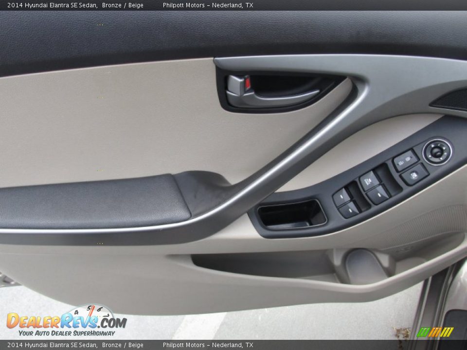 2014 Hyundai Elantra SE Sedan Bronze / Beige Photo #29